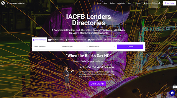 Link to the IACFB's Directories of Factors and Lenders