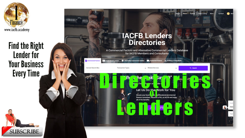 Directory of Lenders and Factors