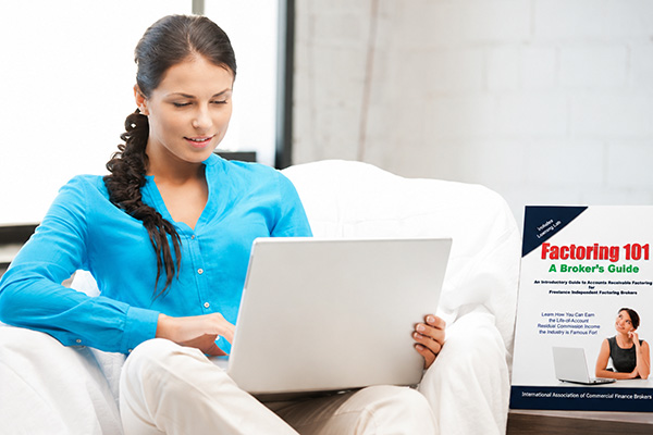 Girl with Factoring Guide on Comfy Couch